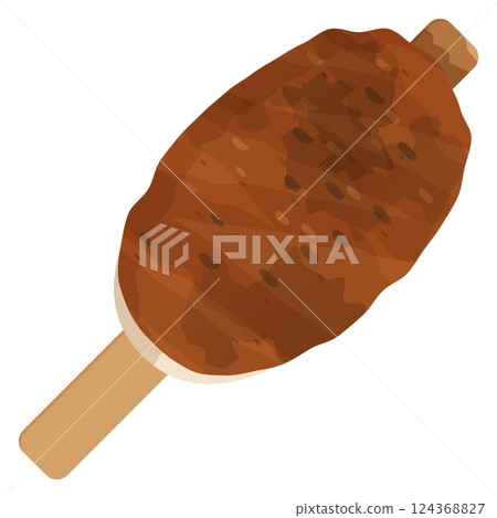 Illustration of Gohei mochi 124368827