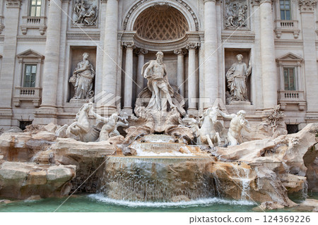Facade of a Roman famous place in Italy Facade of a Roman famous place in Italy 124369226