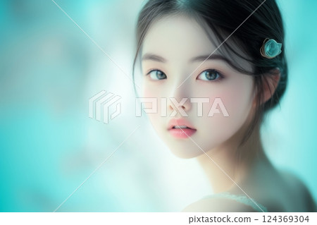 Beautiful woman portrait Beautiful woman portrait 124369304