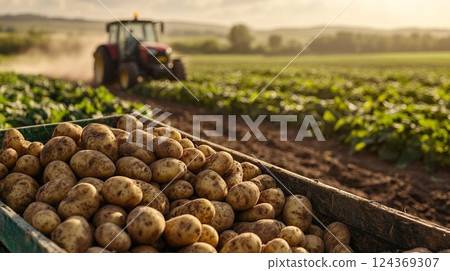馬鈴薯收穫影像02 124369307