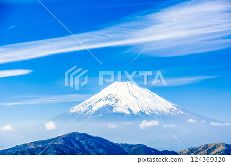 從箱根大觀山瞭望台眺望富士山 124369320