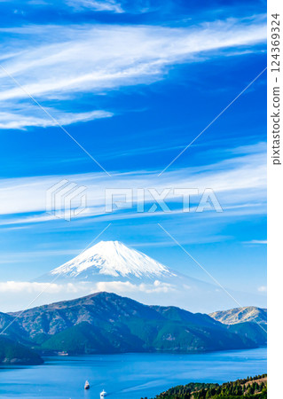 從箱根大觀山瞭望台眺望富士山 124369324