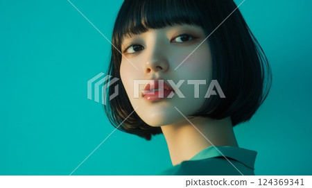 美麗的女人肖像 美麗的女人肖像 124369341