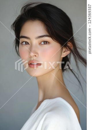 Natural expressions that capture the beautiful faces of Japanese women Natural expressions that capture the beautiful faces of Japanese women 124369387
