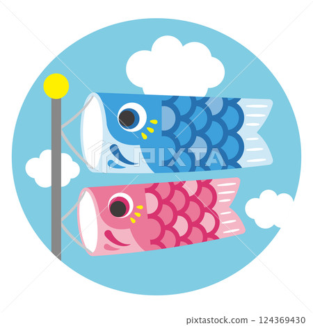 鯉魚飄帶的例證 124369430