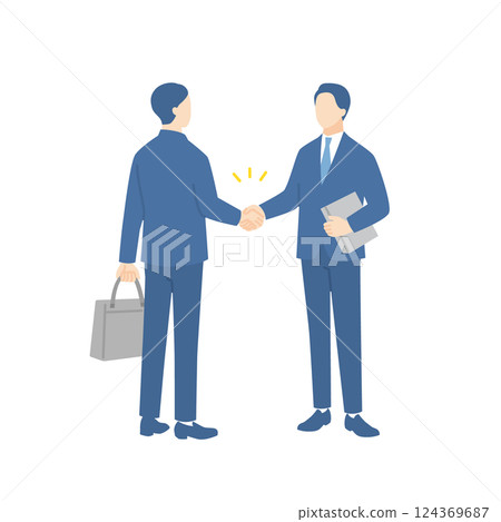 握手的商人 握手的商人 124369687