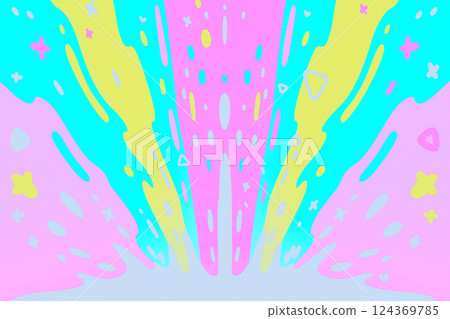 Colorful ink splash pop background Colorful ink splash pop background 124369785