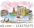 leeds abstract vector illustration 124370275