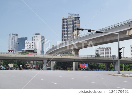 Streets of Cau Gi District, Hanoi, Vietnam Streets of Cau Gi District, Hanoi, Vietnam 124370461