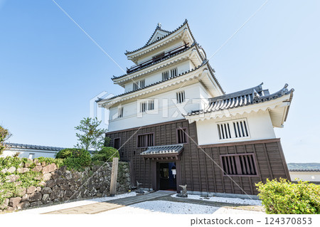 Hirado Castle in a clear day in Hirado City, Nagasaki Prefecture 124370853