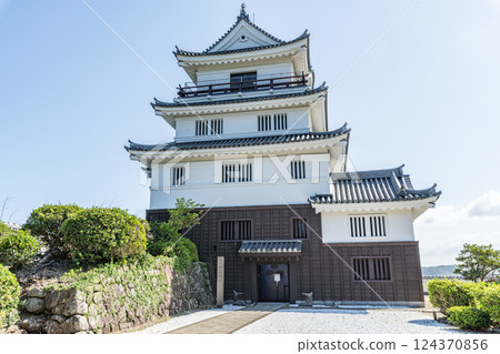 Hirado Castle in a clear day in Hirado City, Nagasaki Prefecture 124370856