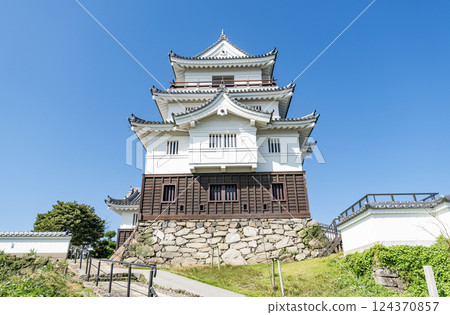 Hirado Castle in a clear day in Hirado City, Nagasaki Prefecture 124370857