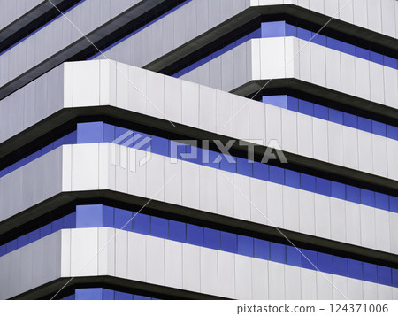 Metal facade window pattern geometry line Architecture details Modern building  124371006