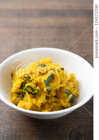 Pumpkin salad 124371590