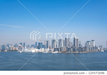 View of Harumi Pier from Rainbow Bridge View of Harumi Pier from Rainbow Bridge 124371696