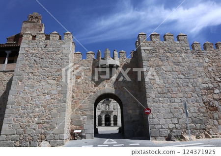 The fortified city of Avila Old Town, Spain 124371925