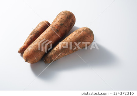 Carrots with mud Carrots with mud 124372310