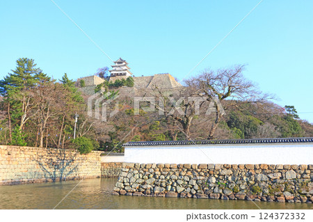 香川縣丸龜市丸龜城風景 香川縣丸龜市丸龜城風景 124372332
