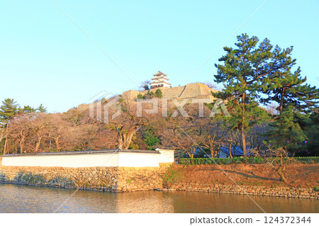香川縣丸龜市丸龜城風景 124372344