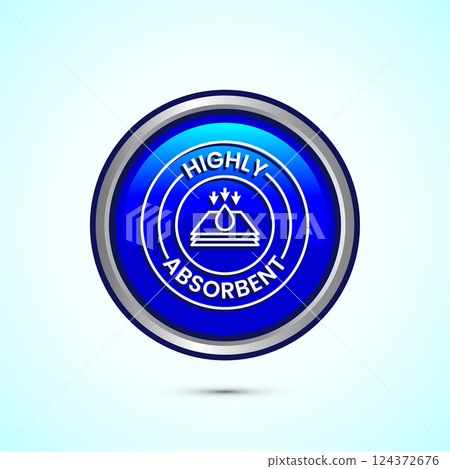 Water absorbent icon design illustration, Water drop absorb sign, symbol, Button design Water absorbent icon design illustration, Water drop absorb sign, symbol, Button design 124372676
