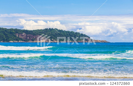Praia Lopes Mendes beach on tropical island Ilha Grande Brazil. 124372860