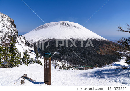 Snow-capped Mount Asama: A spectacular view from Yari-ga-saya 124373211