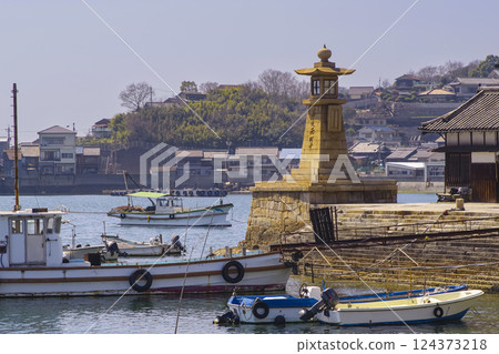 Scenery of Tomonoura, Fukuyama City, Hiroshima Prefecture 124373218