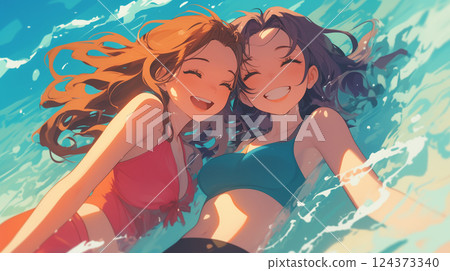 一個泳裝女士 124373340