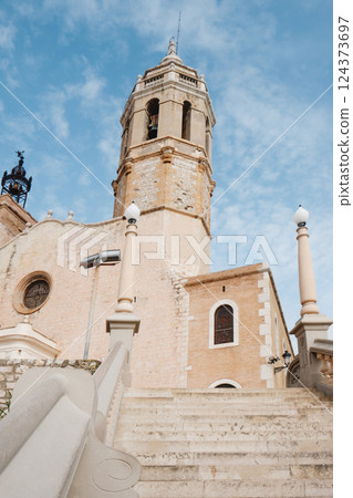 Church of Sant Bartomeu i Santa Tecla, in Sitges Church of Sant Bartomeu i Santa Tecla, in Sitges 124373697