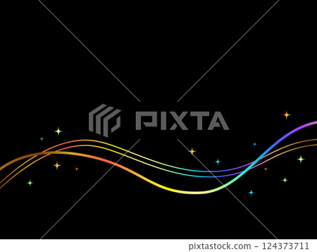 Luxurious abstract background Black and rainbow gold Luxurious abstract background Black and rainbow gold 124373711
