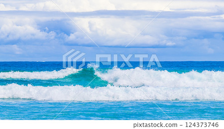 Strong waves Praia Lopes Mendes beach Ilha Grande island Brazil. Strong waves Praia Lopes Mendes beach Ilha Grande island Brazil. 124373746