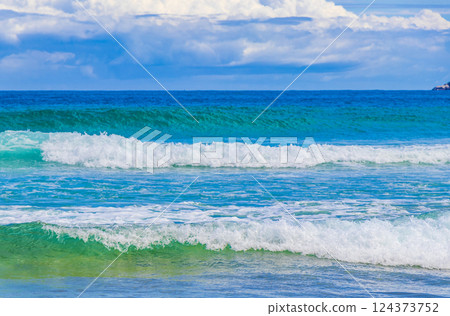 Strong waves Praia Lopes Mendes beach Ilha Grande island Brazil. 124373752