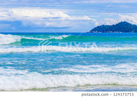 Strong waves Praia Lopes Mendes beach Ilha Grande island Brazil. Strong waves Praia Lopes Mendes beach Ilha Grande island Brazil. 124373753