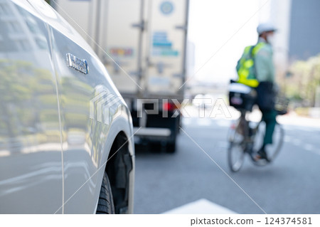 Roadside parking enforcement security guard 124374581
