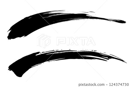 如同用畫筆繪製的動態線條 124374730