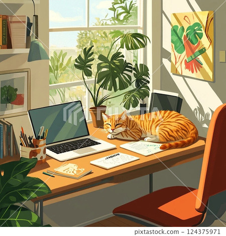 A new lifestyle with cats A new lifestyle with cats 124375971