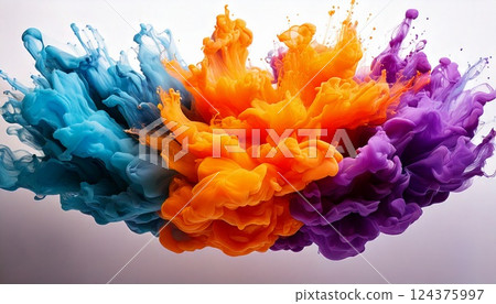 華麗多彩的插圖 124375997