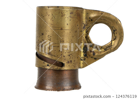 Antique black powder measure for loading cartridge. 124376119