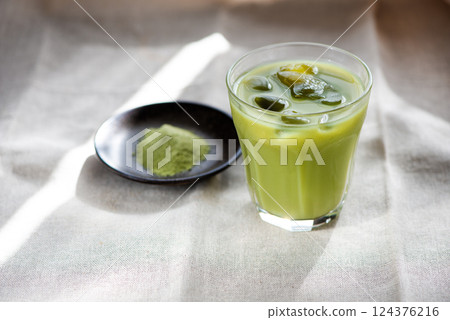 Matcha image Matcha latte Matcha image Matcha latte 124376216