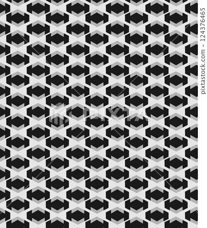 Vector seamless pattern. modern stylish structure. repeating geometric pattern of hexagon tiles with displacement in Isometric. Vector seamless pattern. modern stylish structure. repeating geometric pattern of hexagon tiles with displacement in Isometric. 124376465