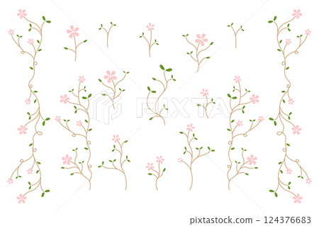 Stylish plant decoration 124376683