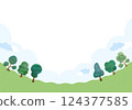 Tree landscape illustration 124377585