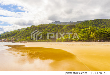 Praia Lopes Mendes beach on tropical island Ilha Grande Brazil. 124378140