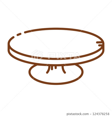 Cake stand icon. Vector Cake stand icon. Vector 124378258