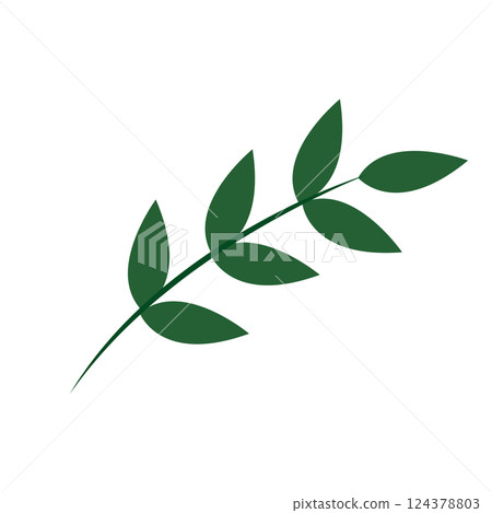 Isolated colored autumn winter leaf icon Vector Isolated colored autumn winter leaf icon Vector 124378803