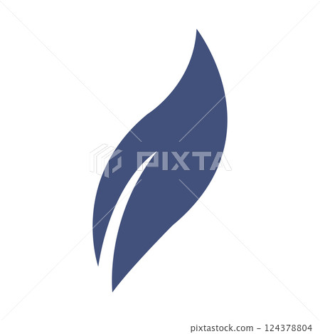 Isolated colored autumn winter leaf icon Vector 124378804