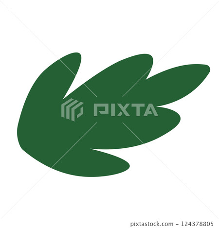Isolated colored autumn winter leaf icon Vector Isolated colored autumn winter leaf icon Vector 124378805