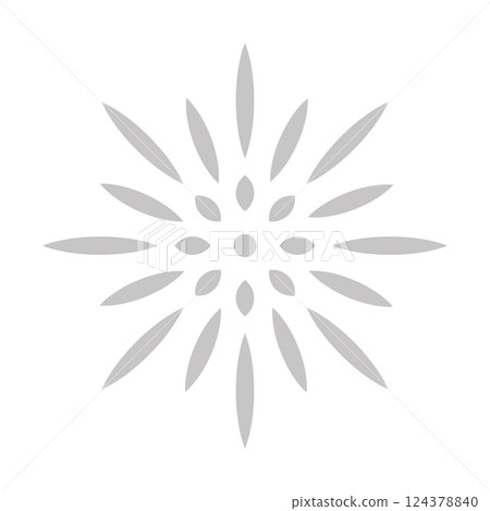 Isolated grey firework effect icon Vector 124378840