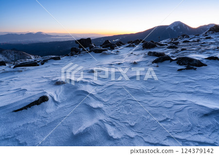 Suwa City, Nagano Prefecture, Kurumayama Highlands in winter 124379142