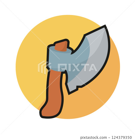 Isolated sword weapon medieval icon Isolated sword weapon medieval icon 124379350